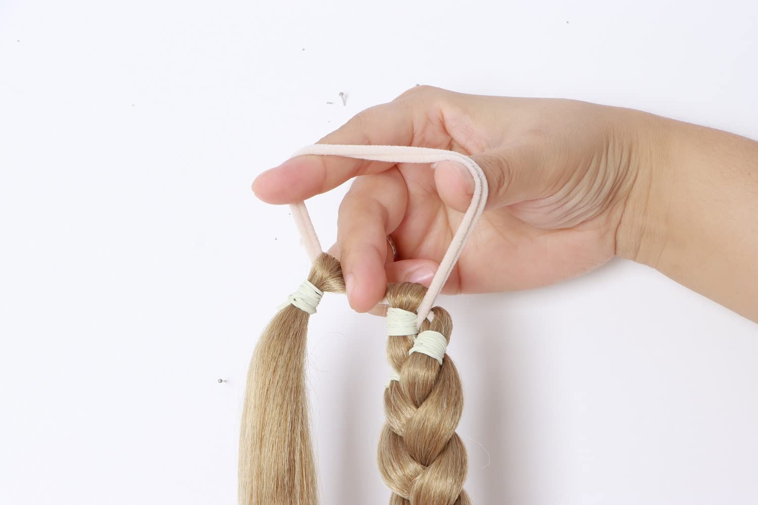 KARLOR 80cm Natural Synthetic Ponytail Hair Extensions with Hair Scrunchie - Brown Braiding Hair for Women | Long Ponytail Hairpiece for Everyday Wear, Parties & Special Occasions