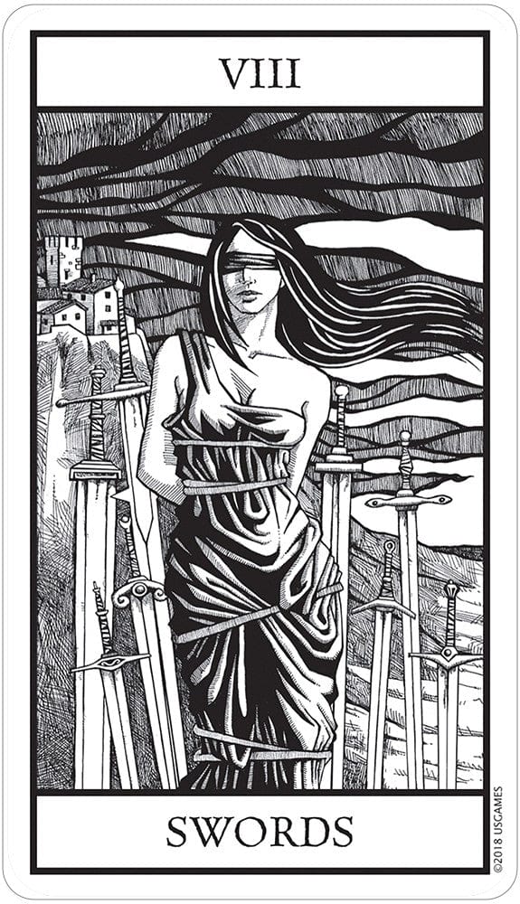 Bianco Nero Tarot Deck - Premium 78-Card Divination Set with Guidebook for Beginners & Professionals | Perfect for Psychic Readings, Meditation & Spiritual Growth