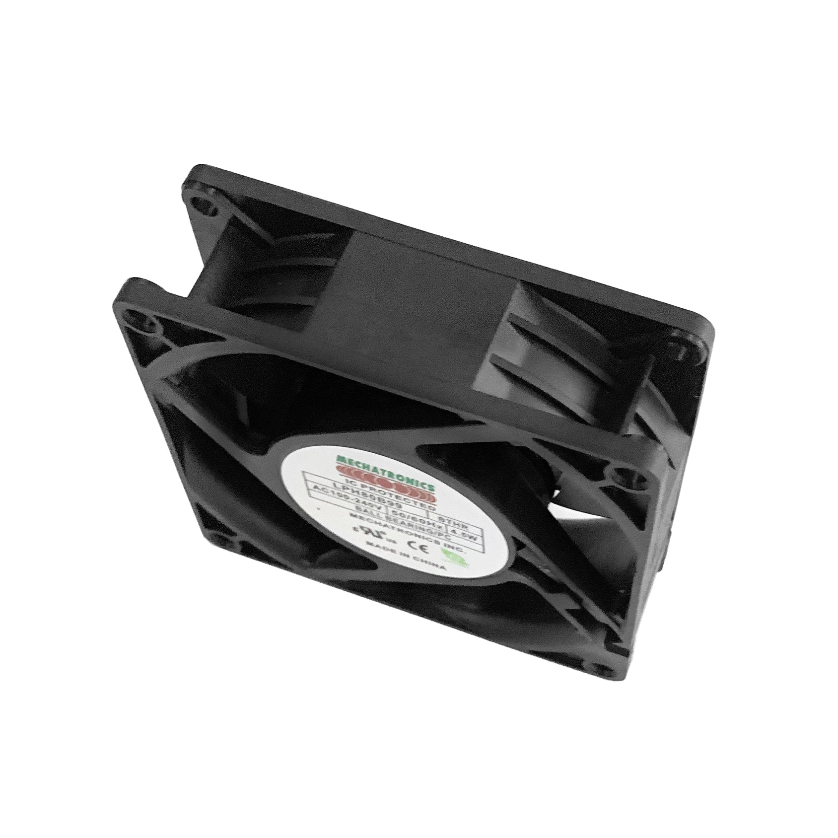High Speed 80mm Mechatronics Cooling Fan - 80x80x25mm, IP54 Rated, 100-240V AC Input, LPH80B99 BTHR Model - Perfect for PC Cooling, Gaming Rigs, and Server Cabinets