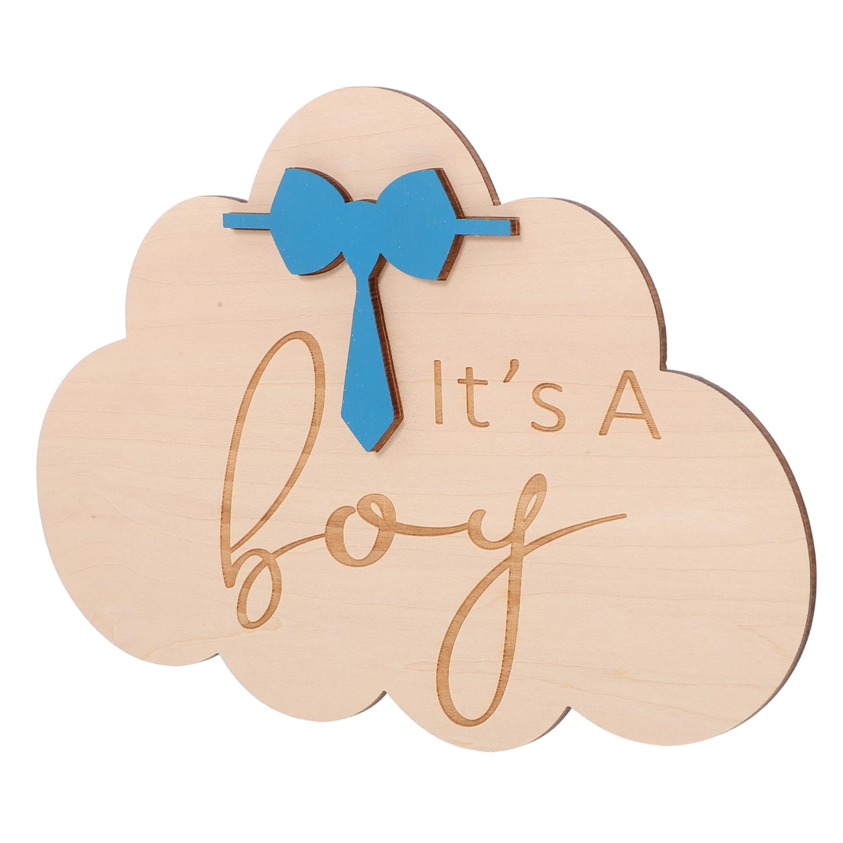 iFundom 5-Piece Wooden Growth Discs & Announcement Cards Set - Baby Milestone Photo Props, Welcome Sign for Newborn, Birthday, Pregnancy Announcement - Perfect for Baby Showers, Gender Reveals & Family Photo Shoots