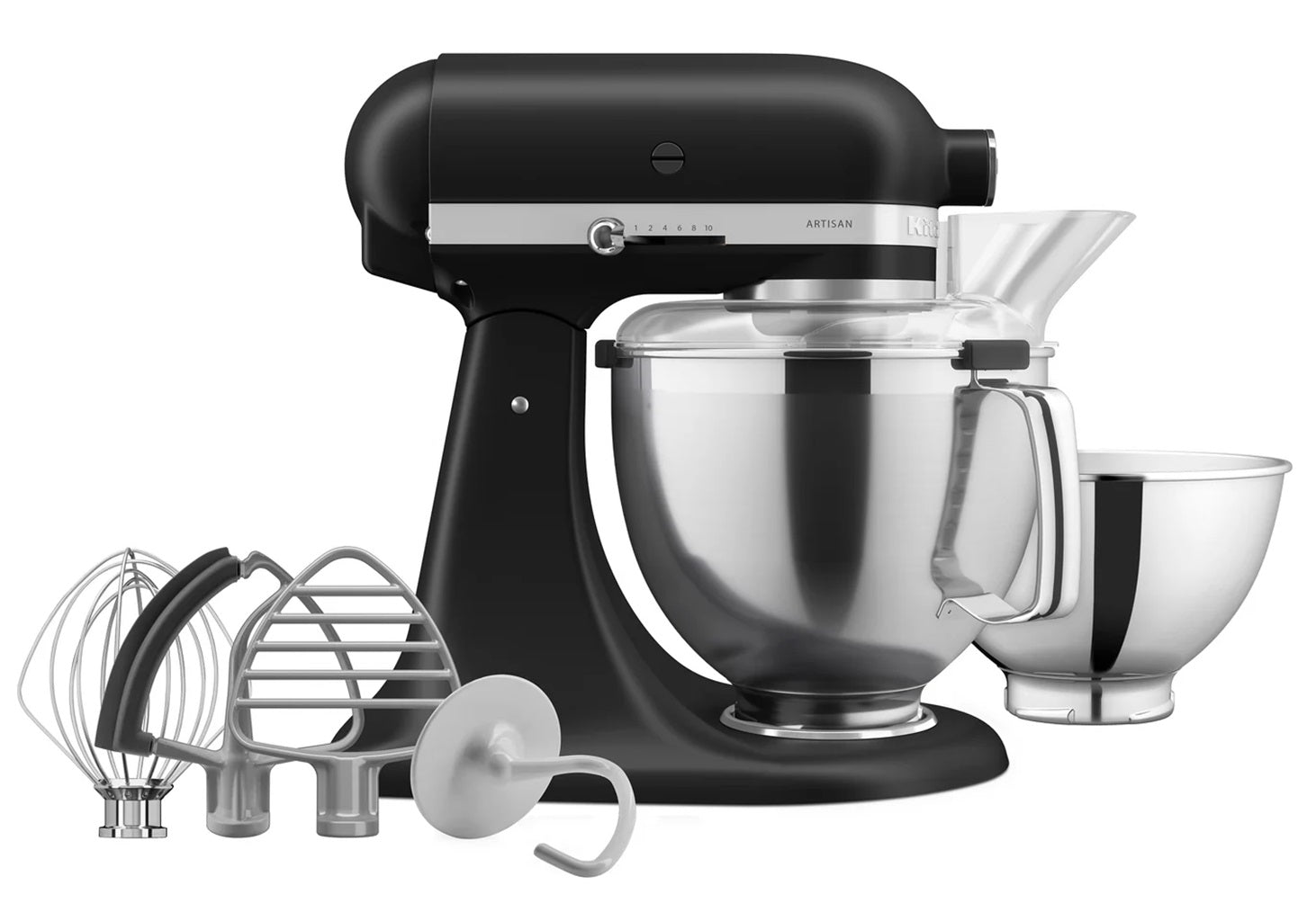 KitchenAid KSM195 6-QT Professional 600 Series Stand Mixer - Matte Black | Heavy Duty Tilt-Head Design for Baking, Mixing, Kneading Dough | Perfect for Home Bakers & Professional Chefs