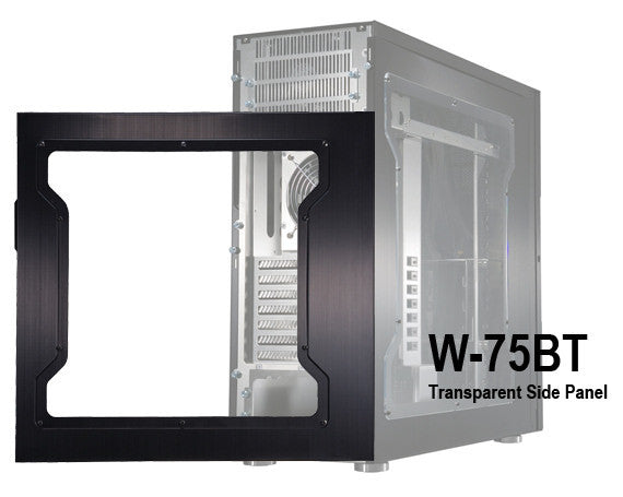 Lian Li W 75BT Black Window Full Tower PC Case - High Airflow Gaming Computer Case for Custom Builds & RGB Setups
