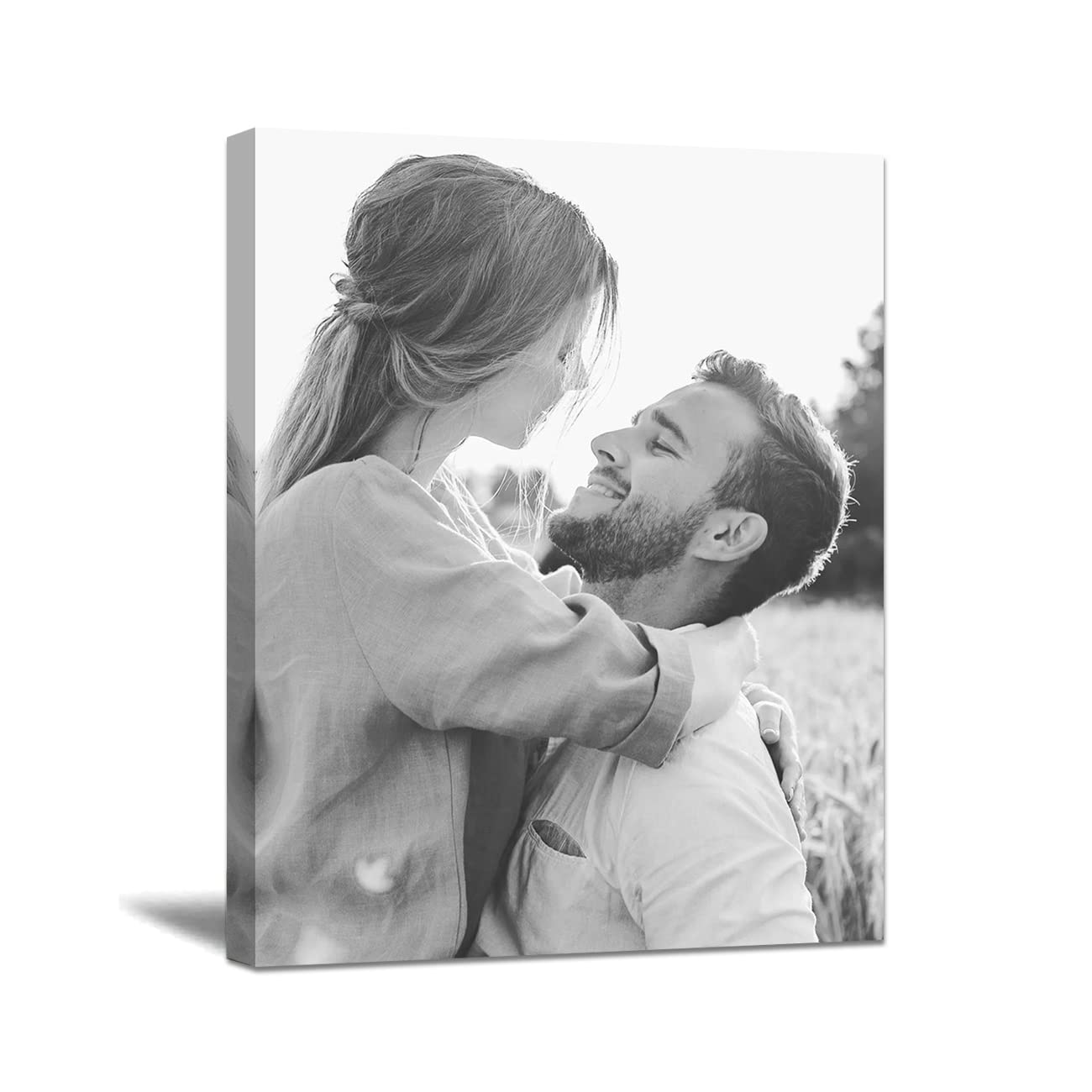 Custom Photo Canvas Prints 24x36 Inches - Personalized Wall Art for Family, Wedding, Baby & Pet Pictures - Unique Home Decor & Gift Ideas (60x90cm, Collage Option) | Perfect for Living Room, Bedroom & Office Wall Decor