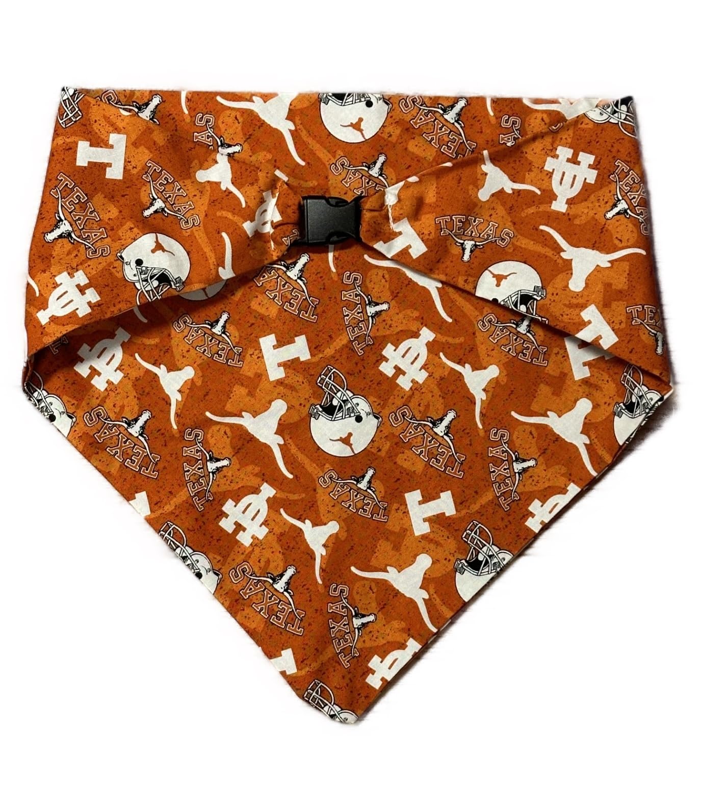 Texas Longhorns Dog Bandana for Small Dogs - Adjustable Pet Neck Scarf for UT Fans, Game Day, and Outdoor Adventures