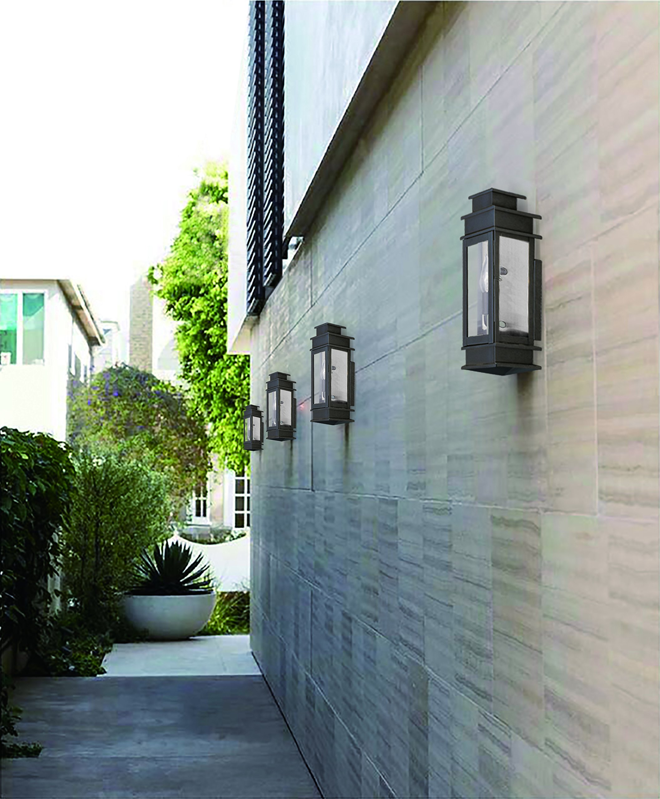 Livex Lighting Princeton Outdoor Wall Lantern - Bronze Finish, 14