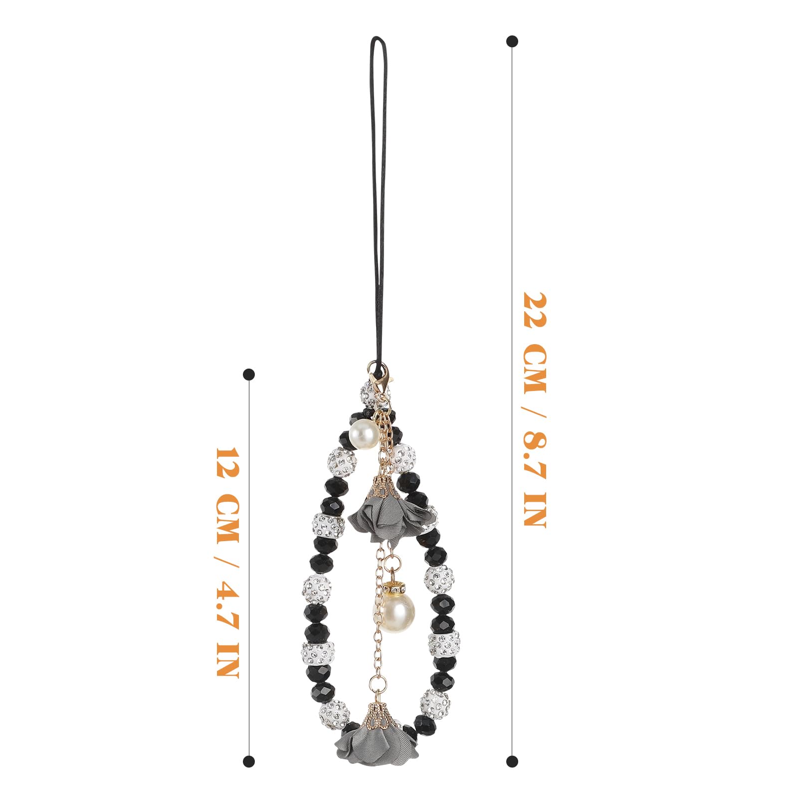 Creative Crystal Flower Phone Strap - Non-Slip Lanyard for Phones & Keys | Perfect for Work & Travel