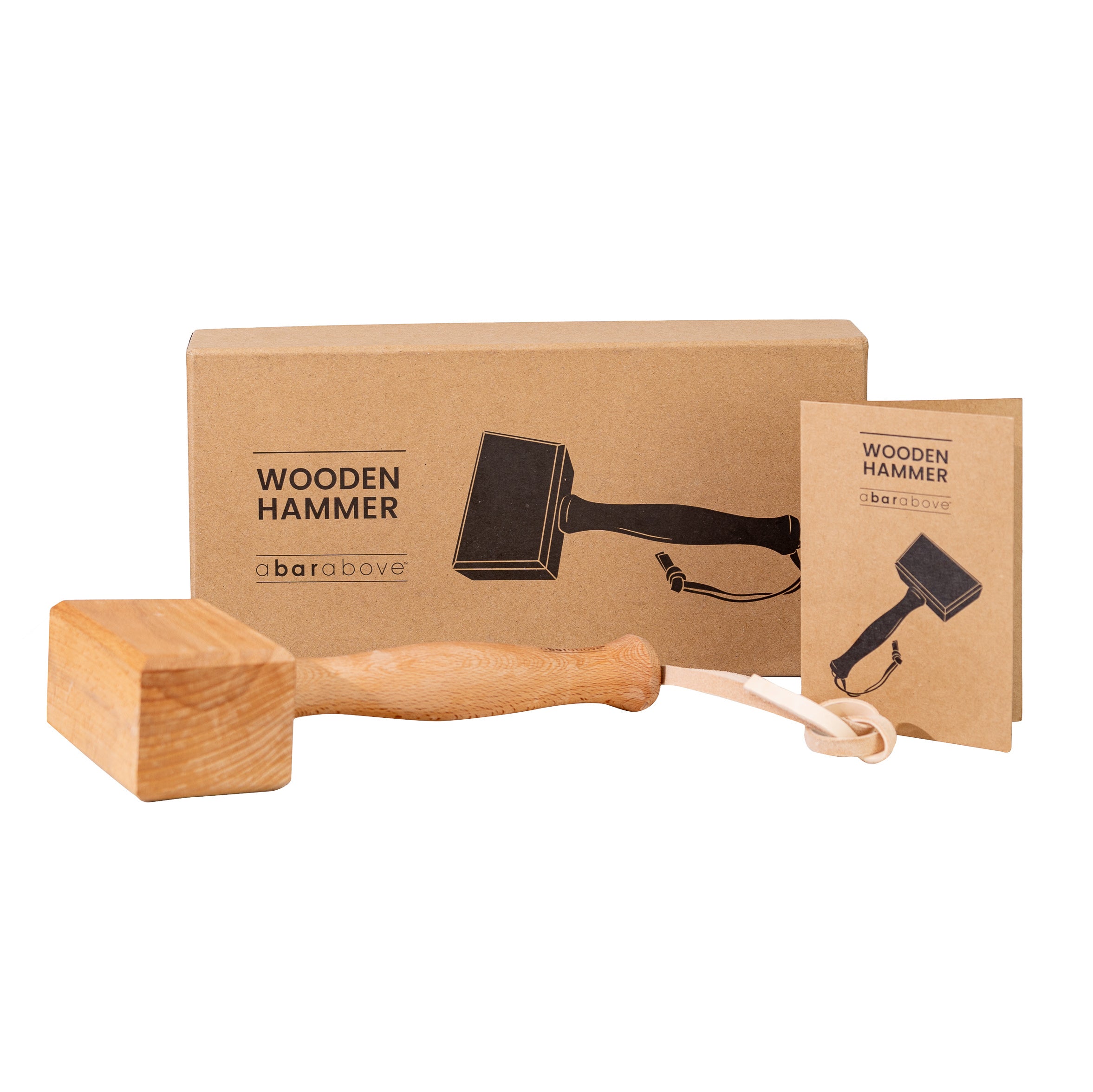 Premium Beechwood Hammer - Durable Wooden Mallet for Carpentry, Woodworking & DIY Projects - Perfect for Chiseling, Upholstery & Leather Crafting