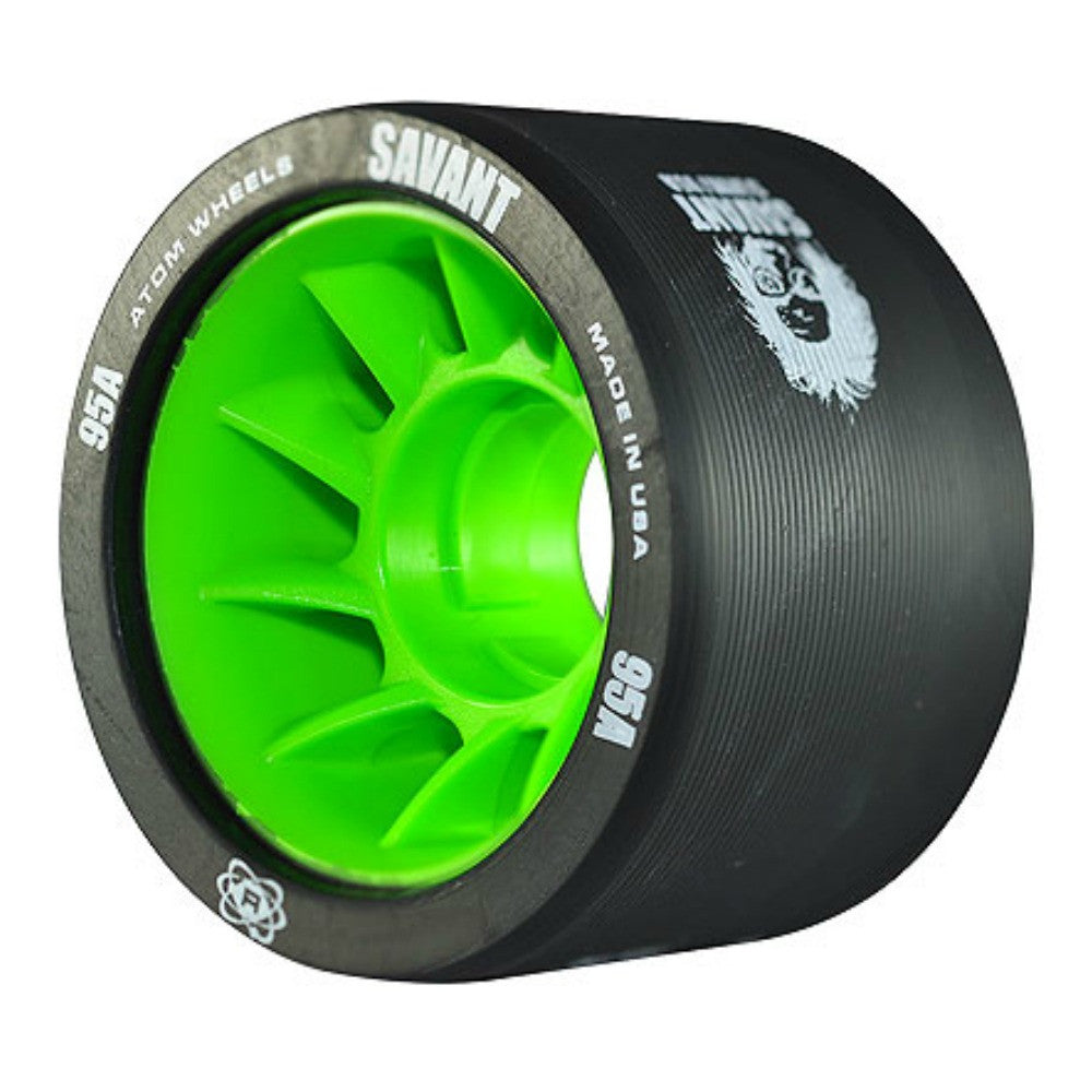 Atom Savant 59mm Quad Wheels 4-Pack - High-Performance Skateboard Wheels for Smooth Riding & Tricks - Perfect for Street Skating, Park Riding & Cruising