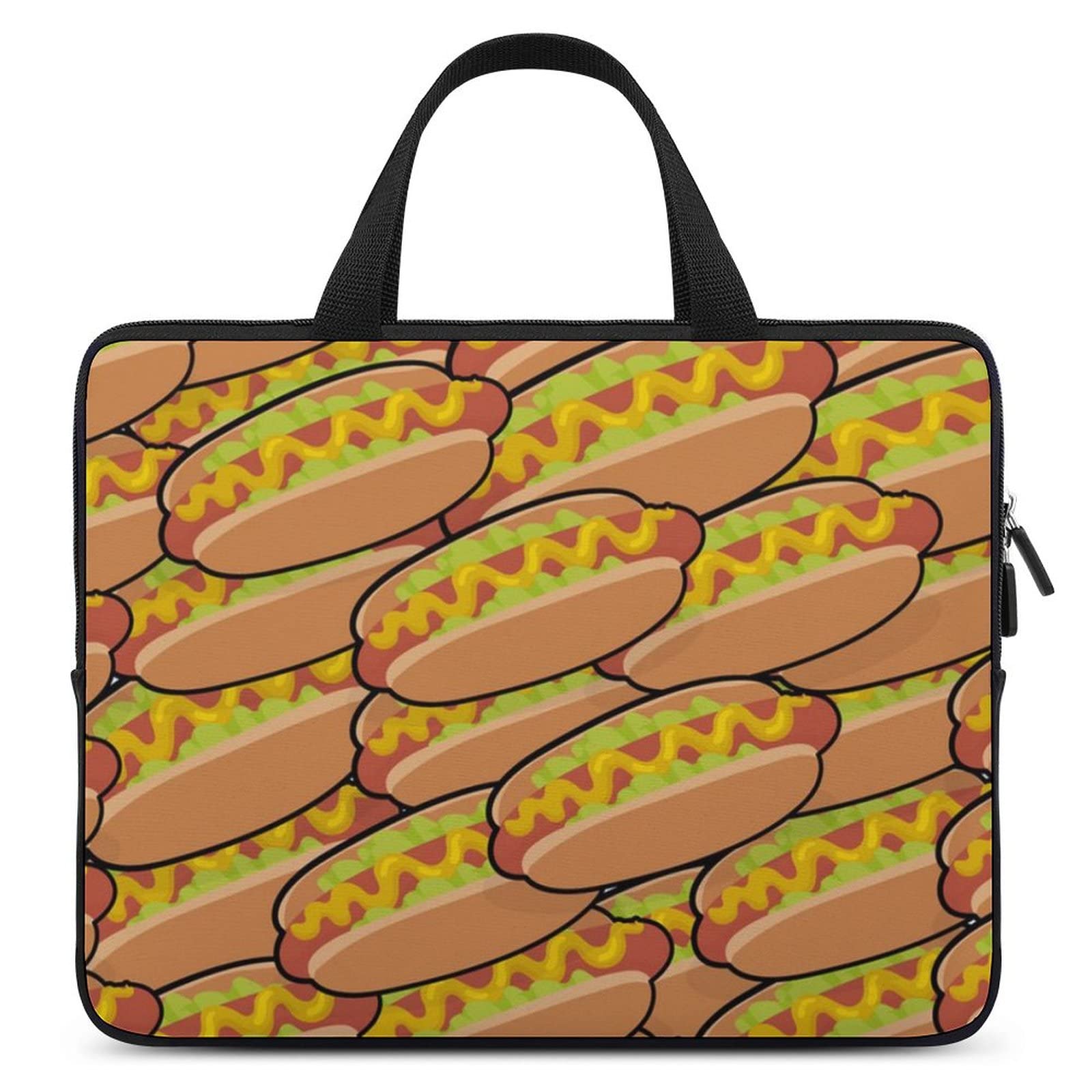 Delicious Hotdogs Waterproof Laptop Bag | Slim Business Casual Computer Briefcase for Work, Travel & Daily Commute