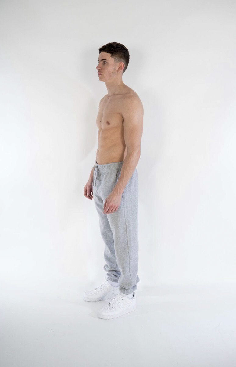 Cerus Slim Fit Grey Legacy Sweatpants for Men - Comfortable Casual Joggers with Elastic Waistband | Perfect for Gym, Lounge & Everyday Wear