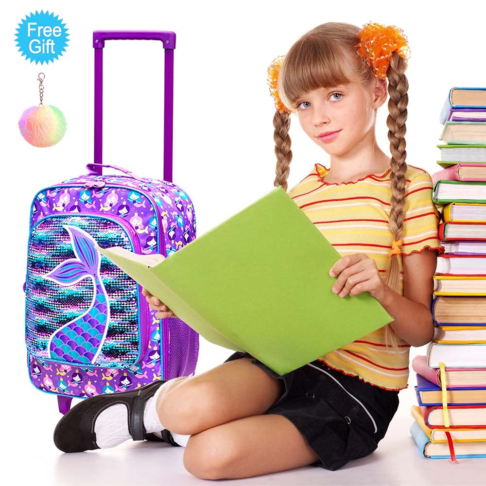 Kids Suitcase with Wheels - Lightweight Rolling Carry-On Luggage for Toddlers, Boys & Girls | Perfect for Air Travel, Road Trips & Sleepovers