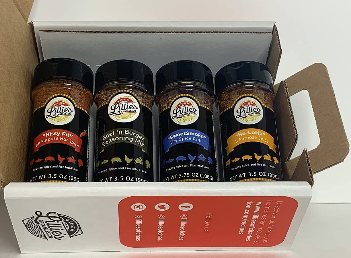 Premium LOC Gift Box Set - 4 Spice Gift Boxes for Holidays, Birthdays & Corporate Gifting | Elegant Packaging for Spices, Tea, Coffee & Gourmet Food Gifts
