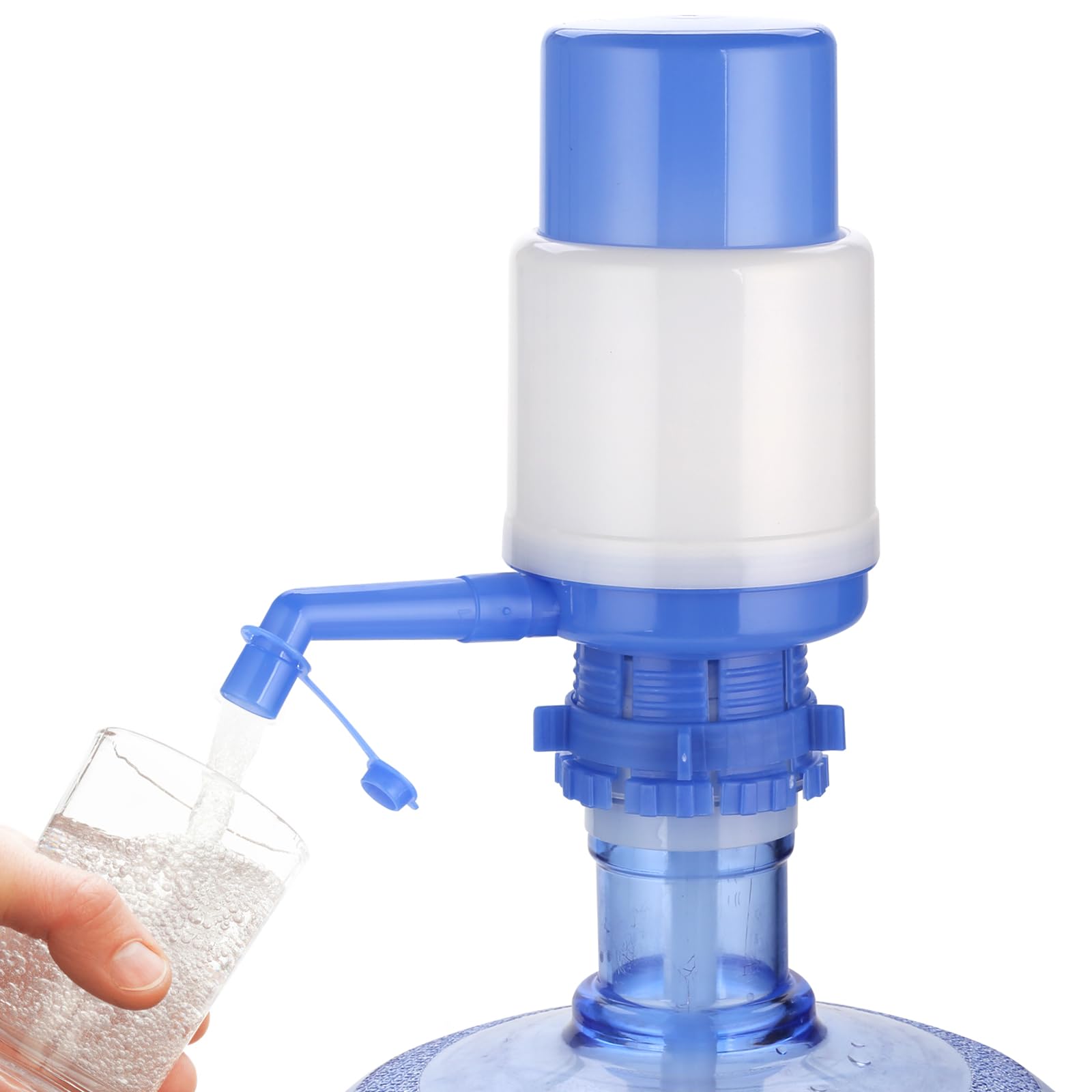 5-6 Gallon Hand Press Water Pump for Bottled Water Dispenser - Portable Drinking Water Solution for Home, Office & Outdoor Camping