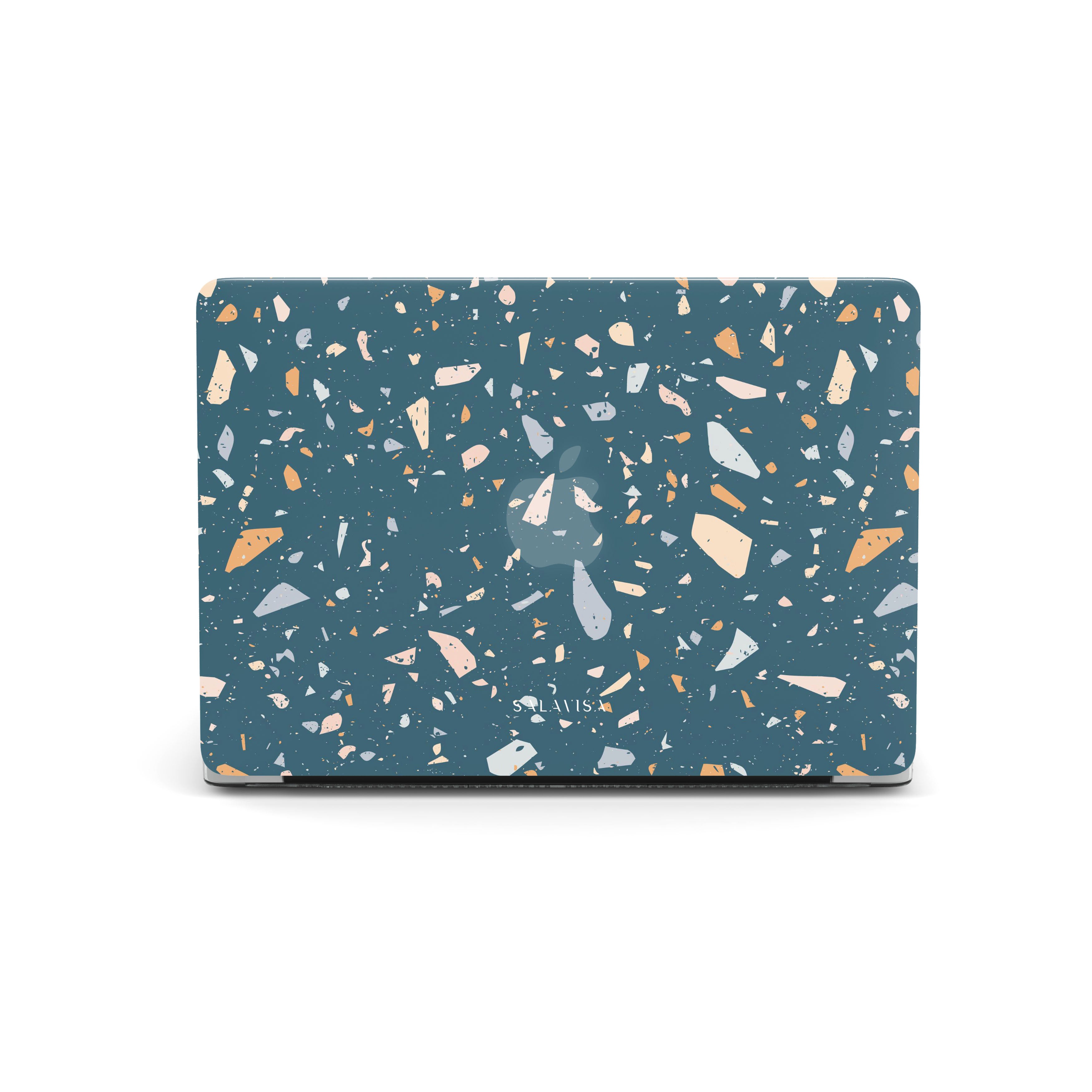 Stylish Terrazzo Pattern Hard Shell Case for MacBook Pro/Air - Durable Protective Cover for Home, Office & Travel Use