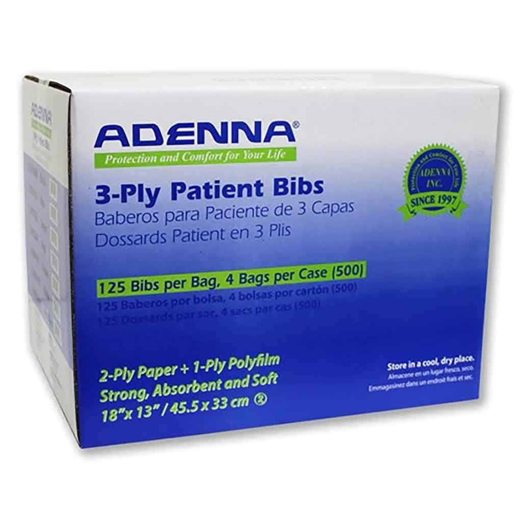 Adenna Disposable Dental Bibs for Patients - Soft Pink Dental Aprons for Dentist Office, Kids & Adults - Ideal for Dental Exams, Cleanings & Procedures