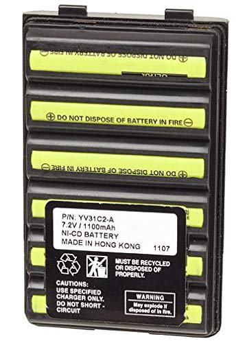 Replacement 7.2V 700mAh Ni-CD Battery for Standard VX-168 Two-Way Radio - Compatible with Walkie Talkies, Security Radios & Emergency Communication Devices