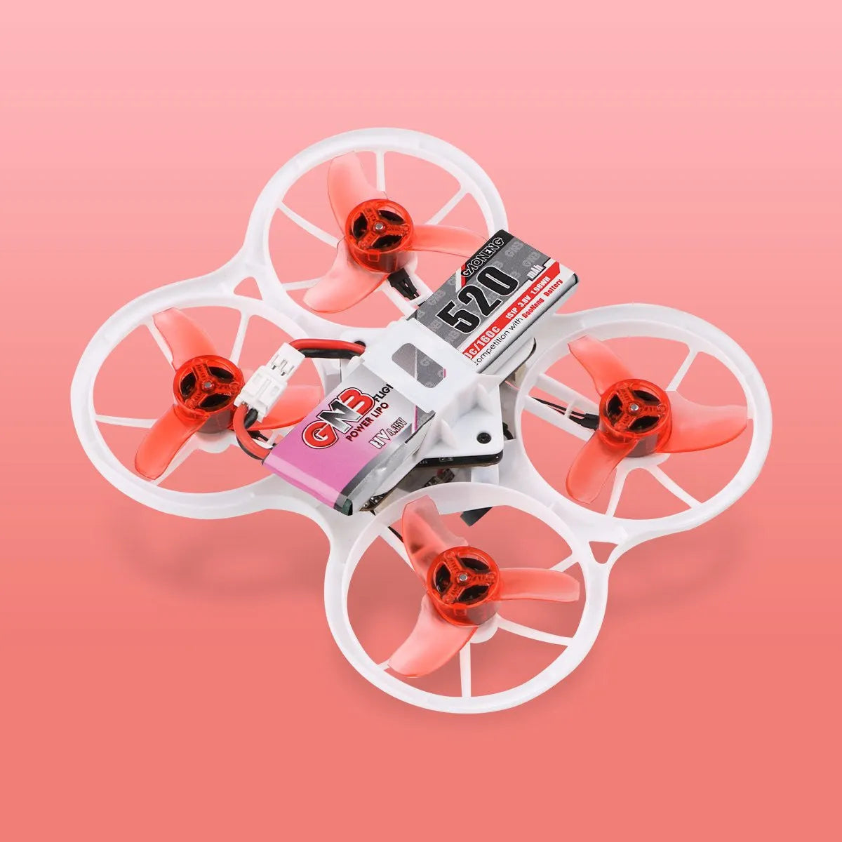 4Pcs 520mAh 1S 3.8V High Voltage LiPo Battery 80C with JST PH 2.0 Connector - Perfect for FPV Drones, RC Cars, and DIY Electronics Projects