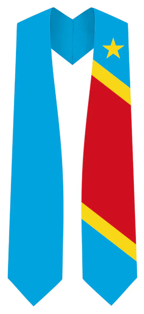 International Flag Graduation Stole - Multicolor Sash for Graduation Ceremony - Perfect for High School & College Commencement