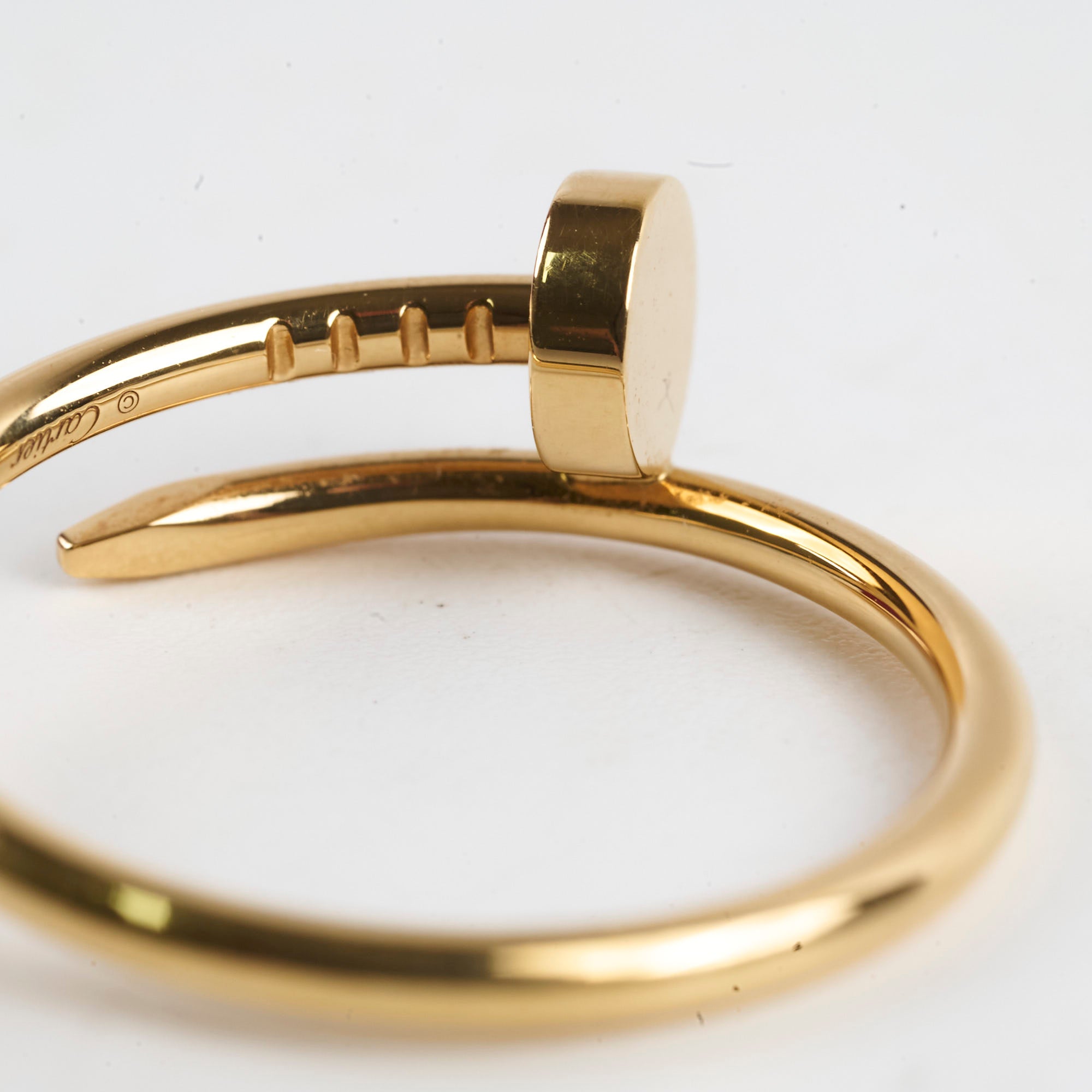 Cartier Juste un Clou Small Yellow Gold Ring Size 57 - Elegant Jewelry for Women, Perfect for Weddings, Anniversaries & Special Occasions