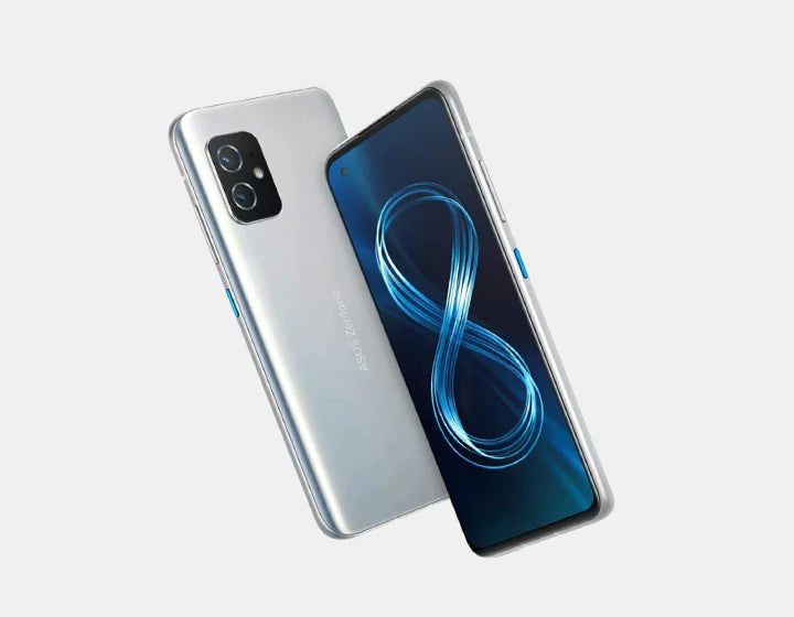 ASUS ZenFone 8 ZS590KS 5G Smartphone | 256GB ROM 12GB RAM | GSM Unlocked | Silver | Flagship Performance for Gaming & Photography | Perfect for Travel & Business Use
