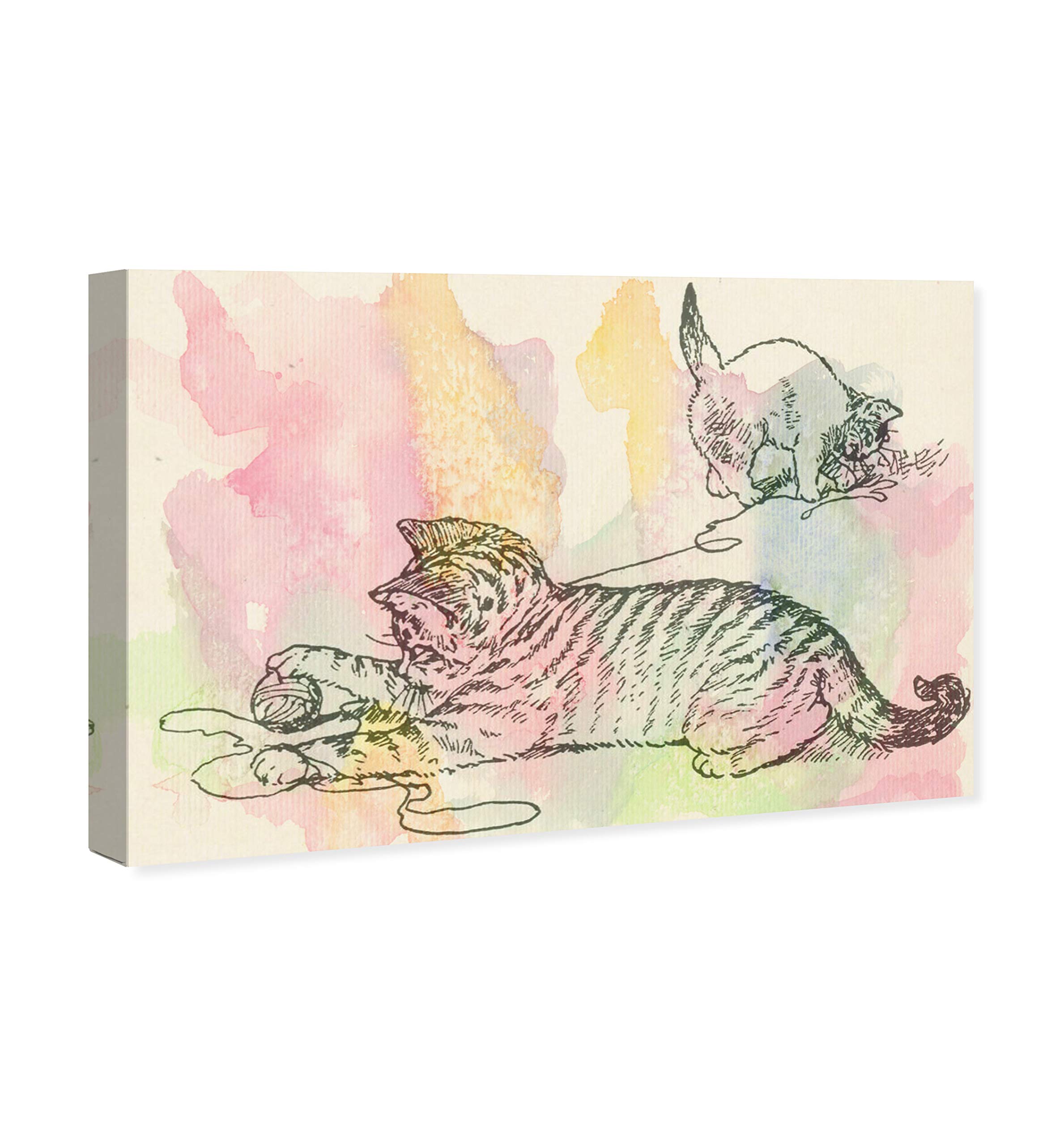 Oliver Gal Artist Co. 'Kittens Love to Play' Animal Wall Art Canvas Print - 45