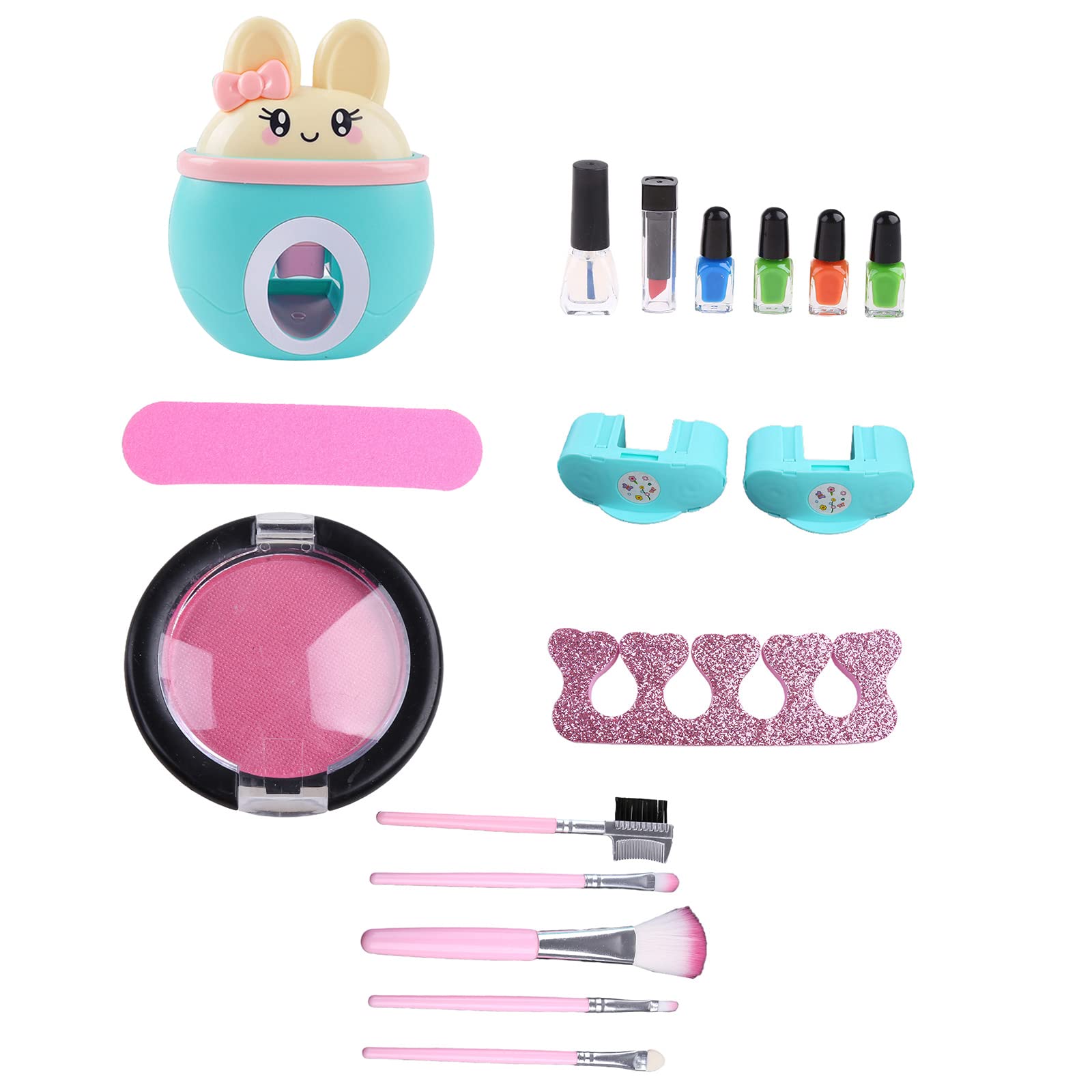BlingGlow Kids DIY Nail Art Kit - Safe ABS Nail Polish Machine for Girls, Creative Makeup Toy for Birthday Gifts & Party Activities | Perfect for Home Play, Sleepovers & Pretend Beauty Salon Games