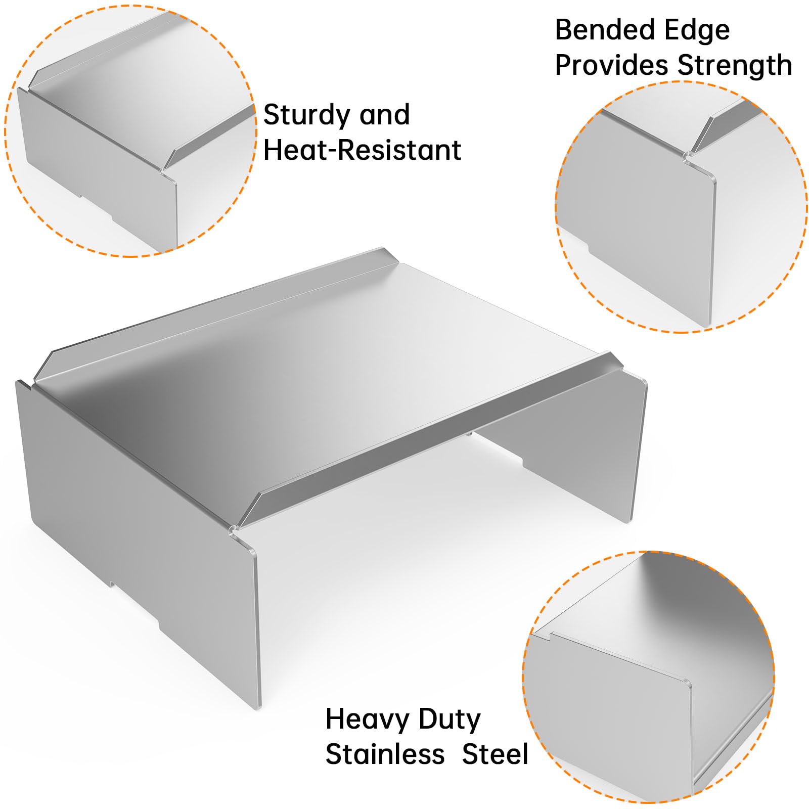 Heavy Duty Stainless Steel Heat Baffle Diffuser for Traeger & Camp Chef Pellet Grills - Universal Replacement Part for Most Pellet Grill Brands | Perfect for Smoking, Grilling & BBQ Outdoor Cooking