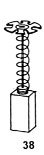 Premium Carbon Brushes 1312 for Atlas Copco Grinder WSB2100S - Replacement Brushes with Auto-Stop, Spring, Cable & Connector - Ideal for Power Tools, Industrial Grinding & Maintenance Work