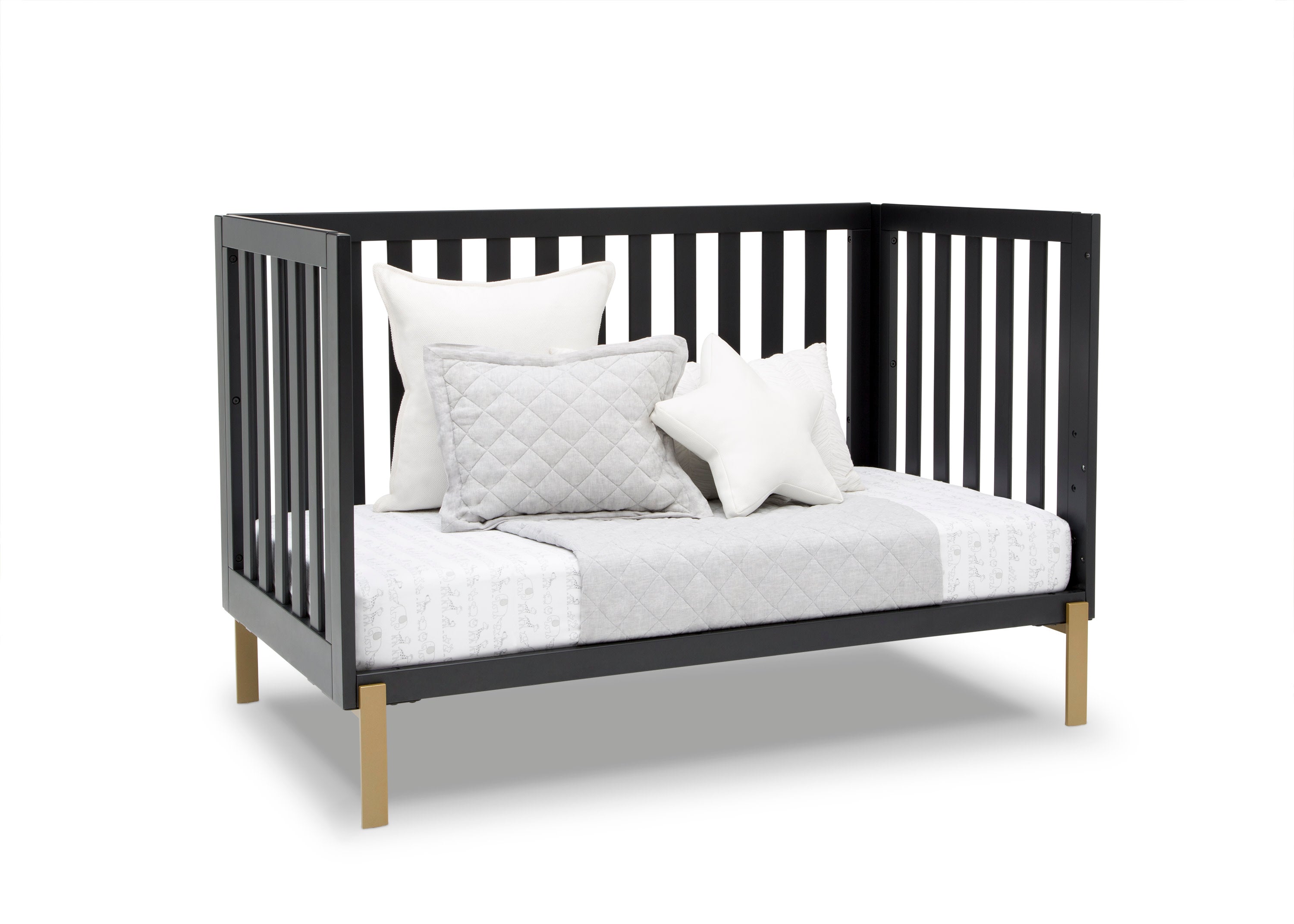 Hendrix 4-in-1 Convertible Baby Crib - Toddler Bed, Daybed & Full-Size Bed - Safe Nursery Furniture for Boys & Girls - Perfect for Newborn to Teen Years