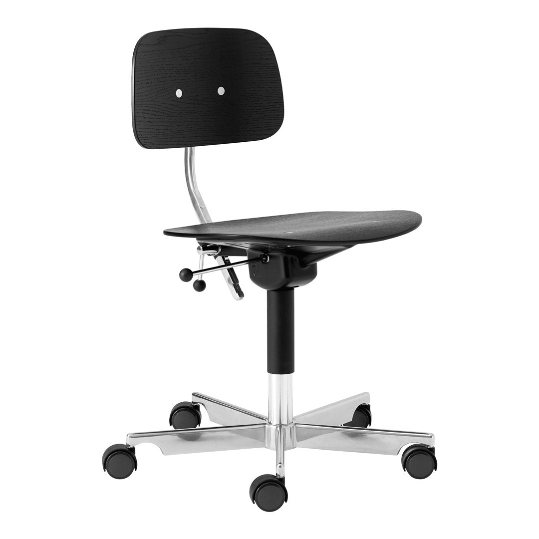 Jorgen Rasmussen Kevi 2543 Ergonomic Office Chair with Gas Lift - Adjustable Height, Swivel & Tilt Function - Perfect for Home Office, Gaming & Workspace