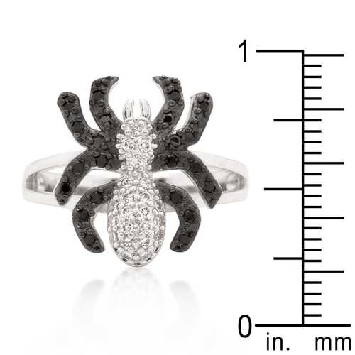Elegant Cubic Zirconia Spider Fashion Ring for Women - Gothic Jewelry for Halloween, Cosplay & Everyday Wear