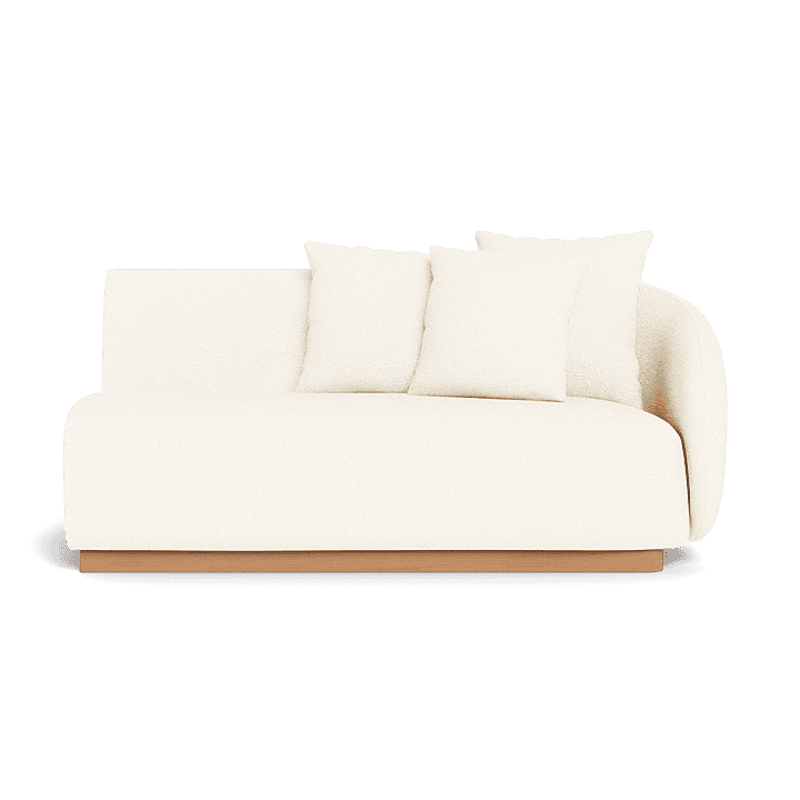 Como Outdoor 2-Seat Right-Arm Sectional Sofa Set - Waterproof Patio Furniture for Backyard, Poolside & Garden Relaxation