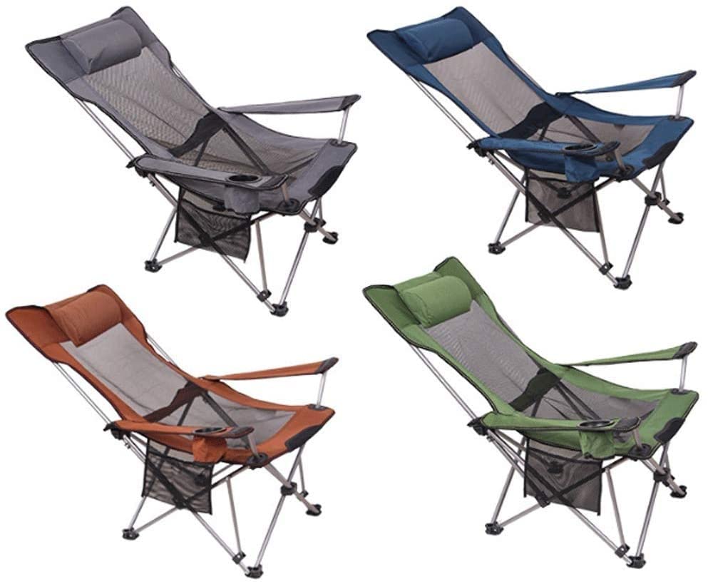 Portable Folding Camping Chair with Backrest - Lightweight Outdoor Deck Chair for Fishing, Beach, Picnic, and Relaxing - Perfect for Camping, Backyard, and Travel Use