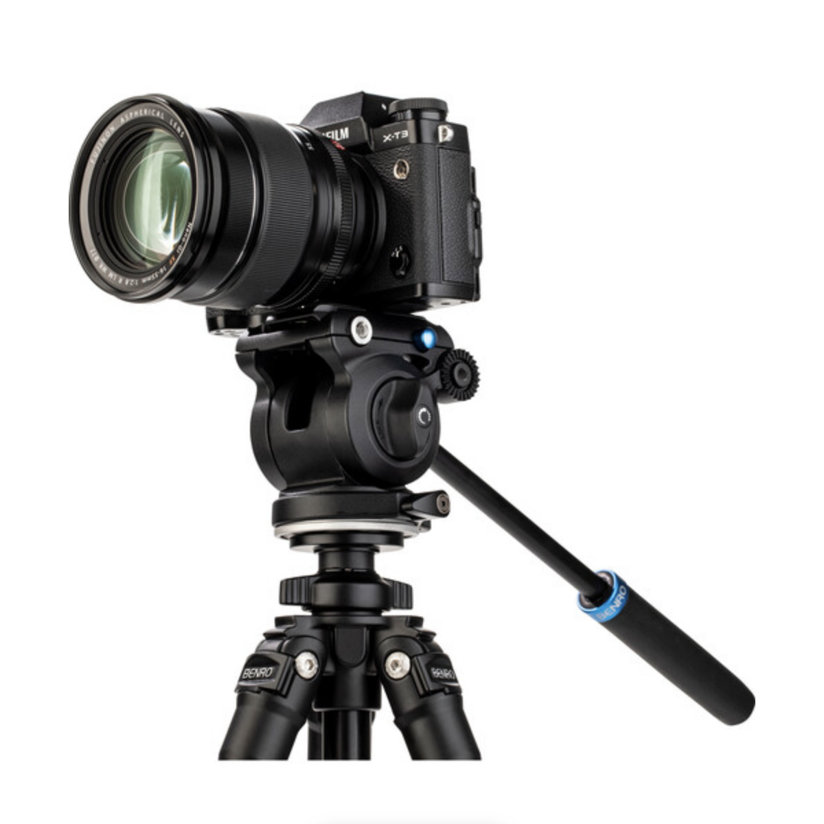 Benro Aero 2 PRO Aluminum Travel Video Tripod with Twist Locks - Lightweight Compact Tripod for DSLR Cameras | Perfect for Travel, Vlogging & Outdoor Photography