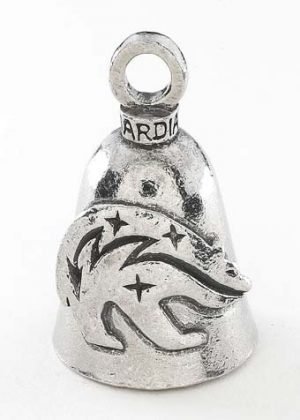 Fetish Bear Guardian Biker Bell with Hanger - Motorcycle Protection Charm for Road Safety & Good Luck | Perfect for Harley, Cruiser & Chopper Riders