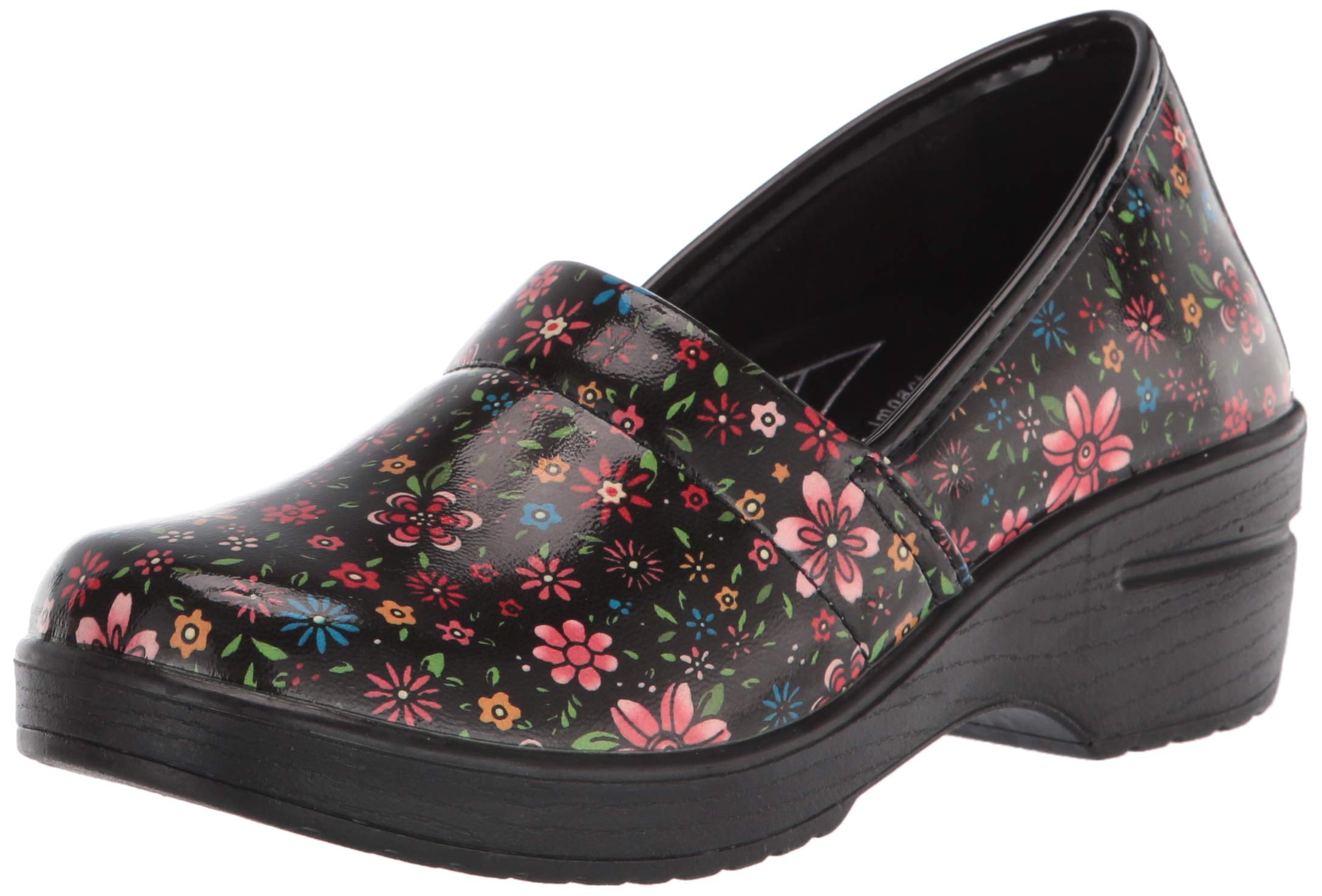 Easy Works by Easy Street Women's Laurie Clog - Comfortable Slip-On Shoes for Nurses, Teachers & Healthcare Workers - Perfect for Work, Errands & All-Day Wear