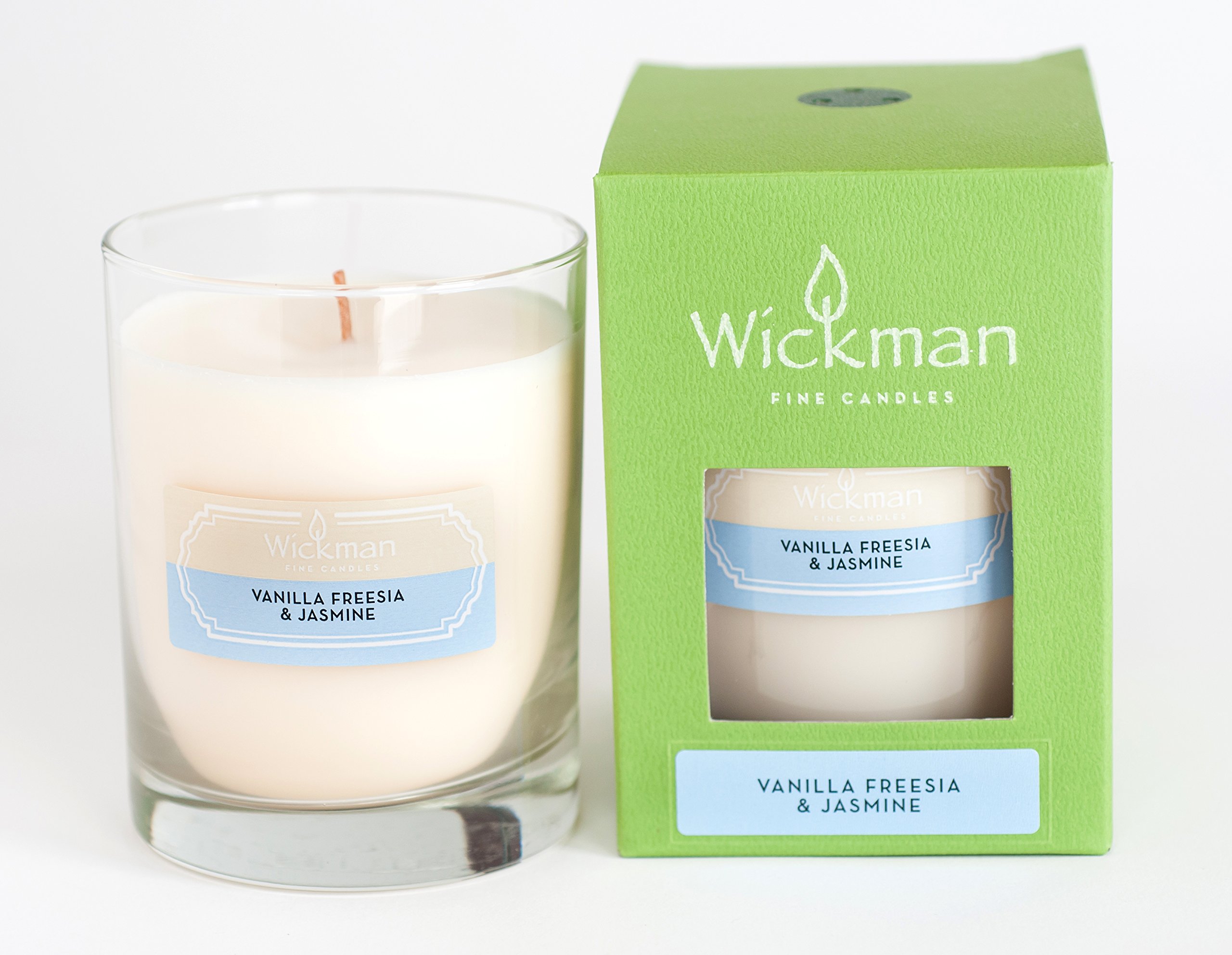 Vanilla Freesia Jasmine Scented Candle - 11oz Soy Wax Candle in Classic Tumbler for Home Decor, Relaxation & Aromatherapy