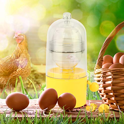 Manual Egg Scrambler in Shell - Hand-Powered Egg Shaker Whisk for Perfectly Mixed Yolks & Whites | Golden Egg Maker & Kitchen Gadget for Pudding, Baking & Cooking | Ideal for Breakfast, Desserts & Meal Prep