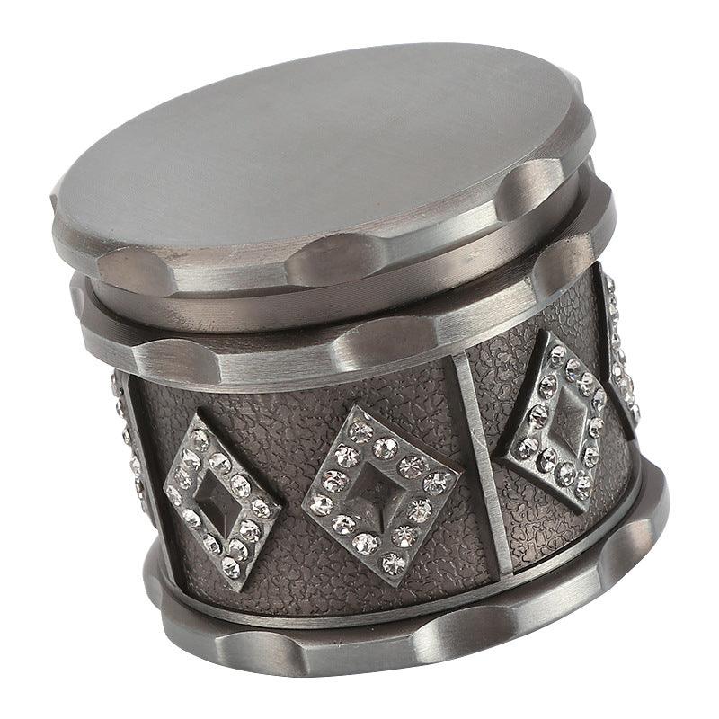 4 Layer 60mm Mini Herb Grinder - Zinc Alloy Tobacco Crusher for Spices, Herbs & Smoking Accessories | Perfect for Grinding Herbs, Spices & Tobacco at Home or On The Go
