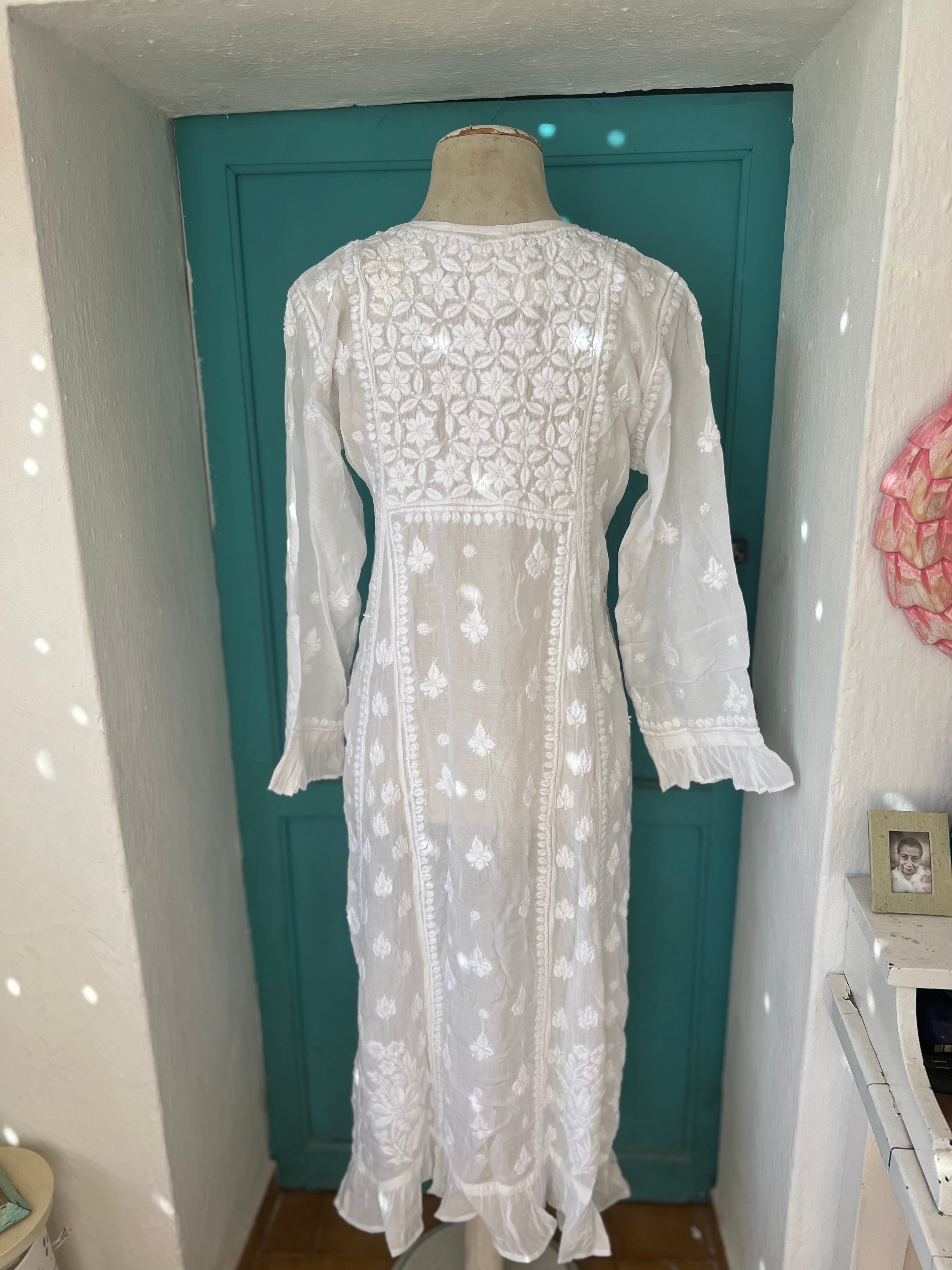 White Cotton Dress for Women | Ibiza Dream Summer Dress | Beach Vacation, Party & Casual Wear