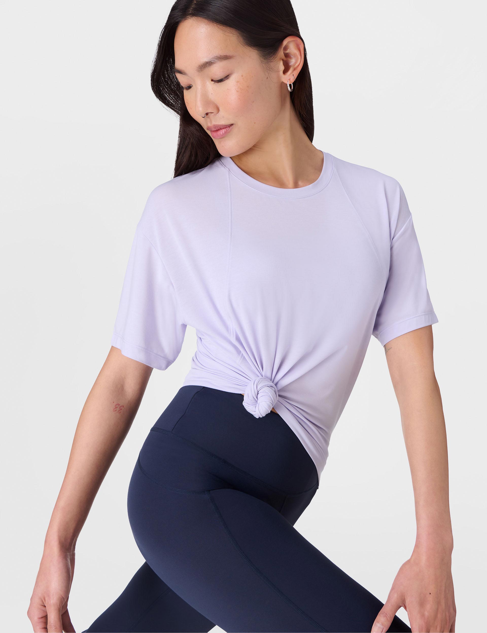 Soft Flow Studio T-Shirt - Heather Purple | Comfortable & Stylish Casual Wear for Everyday Outfits & Lounge