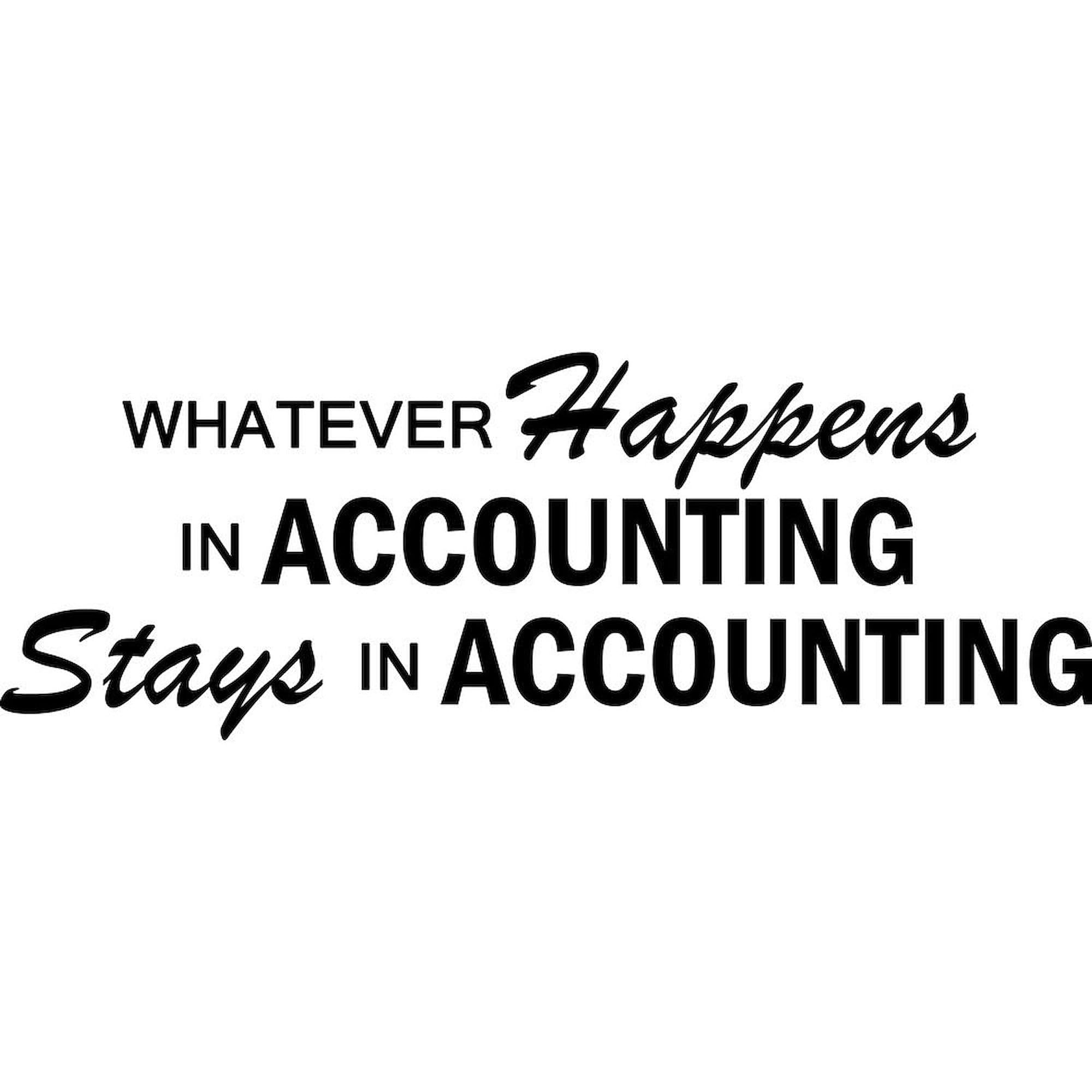 20 oz Ceramic Coffee Mega Mug - Funny Accounting Gift for Accountants | Perfect for Office, Home & Gifts | CafePress Whatever Happens Design