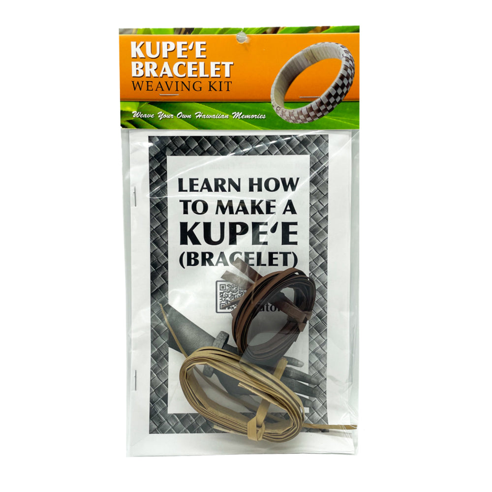 Hawaiian Lauhala Bracelet Weaving Kit - DIY Natural Fiber Craft Set for Beginners - Perfect for Beach Parties, Cultural Events & Handmade Jewelry Making