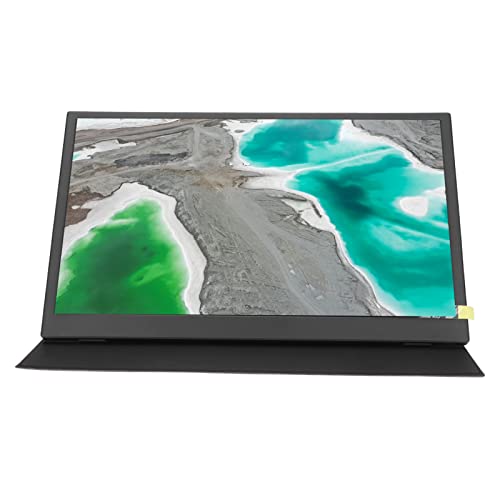 15.6 Inch Portable Monitor Full HD 1920x1080 HDR IPS Screen - USB-C HDMI External Display for Laptop, PC, Mac, Phone, Gaming & Office Work