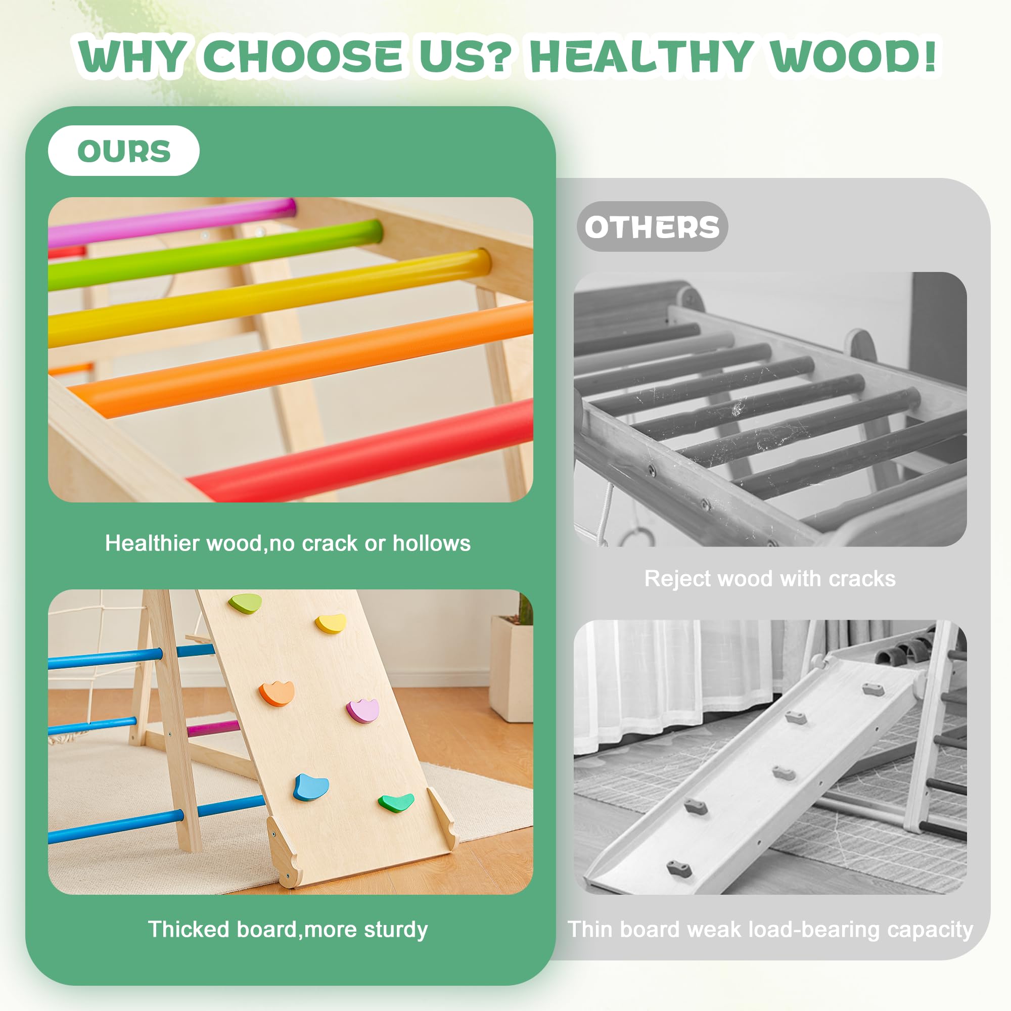 Best Indoor Playground for Toddlers 1-3 Years - Climbing Toys with Basketball Hoop, Slide, Climbing Wall, Net, Monkey Bars & Swing - Perfect for Home Playrooms, Daycares & Preschools