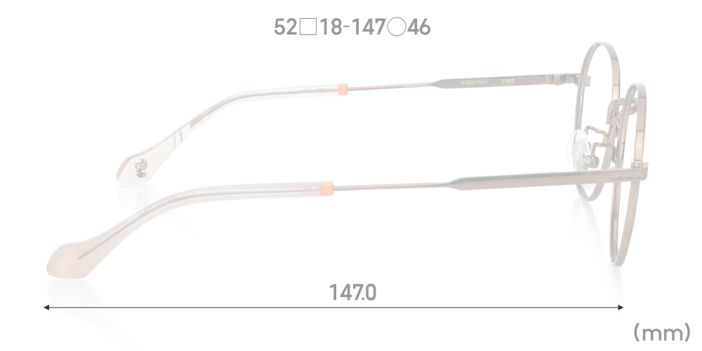 JINS x PEANUTS 082 Mummy Eyeglasses - Stylish & Lightweight Reading Glasses for Women & Men - Perfect for Work, Reading & Daily Use