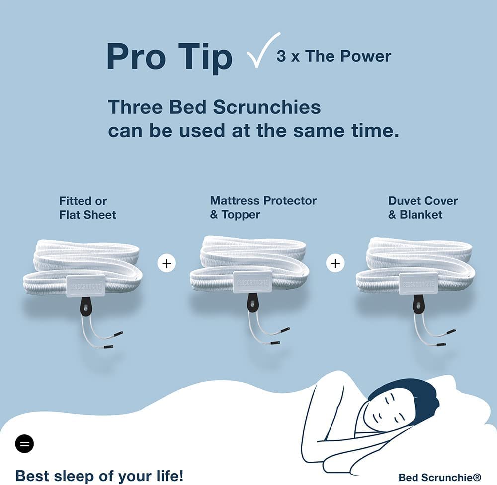 Bed SNUGGER - Universal Mattress Blanket Holder Band - Fits All Bed Sizes (Twin, Queen, King) - 360° Sheet & Blanket Tightener - No More Loose Bedding - Perfect for Hotels, Dorms, and Home Use