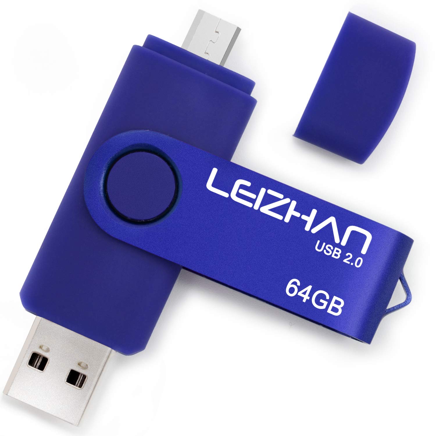 LEIZHAN 64GB Micro USB OTG Flash Drive - High Speed USB 2.0 Memory Stick for Android Phones (Samsung Galaxy, Xiaomi, LG, Sony, OnePlus, HTC, Meizu) - Portable Storage for Photos, Videos, Music Transfer and Backup