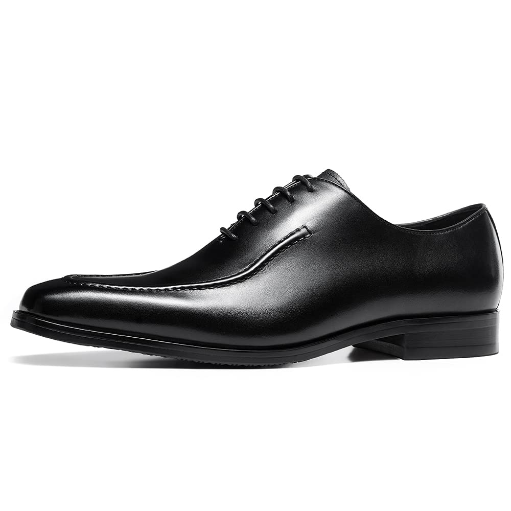 FRASOICUS Men's Leather Oxford Dress Shoes - Classic Formal Business Shoes for Work, Wedding & Office - Comfortable & Stylish Men's Dress Shoes
