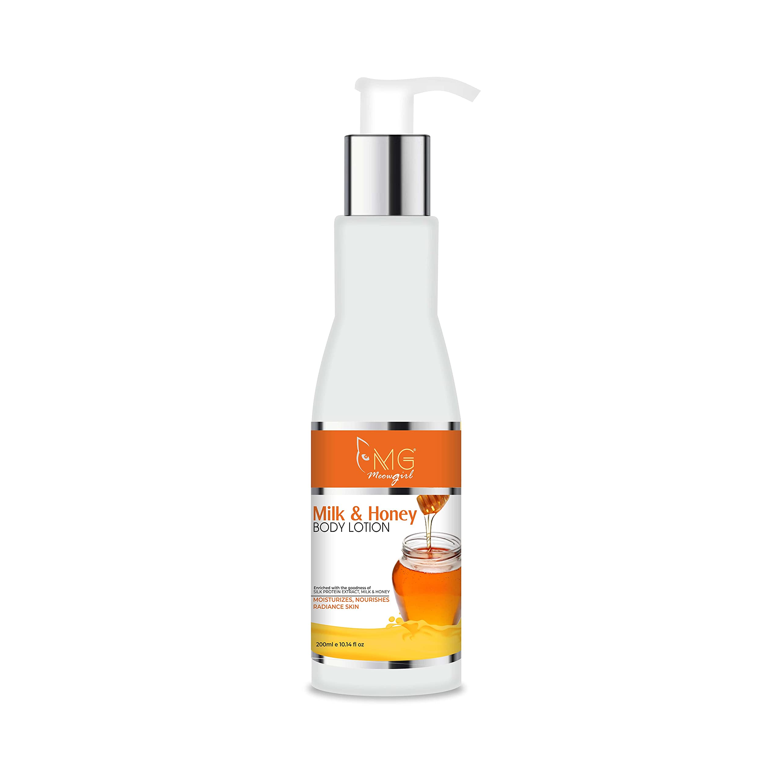 MGmeaygirl Milk & Honey Body Lotion for Dry Skin - Deep Moisturizing, Non-Greasy Formula, 6.7oz - Perfect for Daily Hydration & Nighttime Skincare Routine